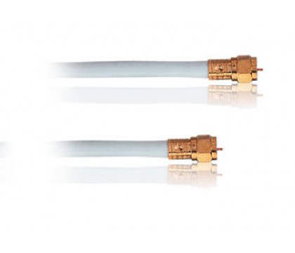 RadioShack 50-Ft. (15m) Outdoor QuadShield Coax Cable (White)
