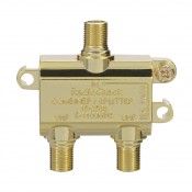 RadioShack 1502586 VHF/UHF Gold-Plated Splitter-Combiner