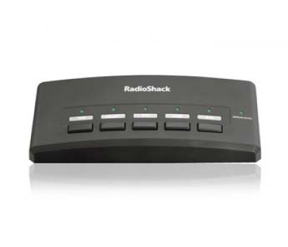 RadioShack 5-In / 2-Out 5-Way Auto-Sensing Audio/Video Selector Switch