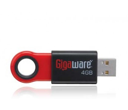 GIGAWARE 4GB USB SLIDER FLASH DRIVE