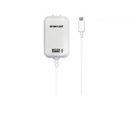 Enercell® 1.5A Micro USB White AC Adapter