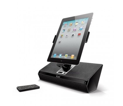 أى لوف أرت ستيشن للأى باد و الأى فون و الأى بود(iLuv ArtStation IMM727BLK Stereo Speaker Dock for your iPad, iPhone and iPod)