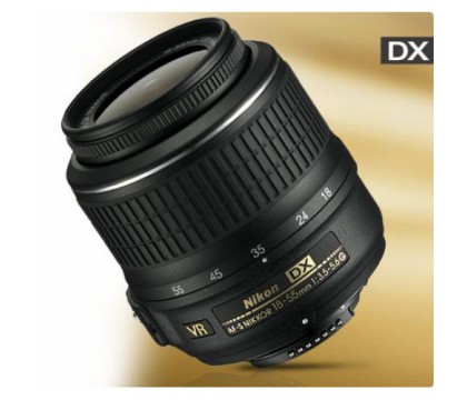 نيكون(AF-S DX Zoom-Nikkor 18-55 MM F-3.5-5.6 G VR) عدسة زووم