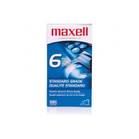 Maxell T-120 6-Hour VHS Videocassette Tape