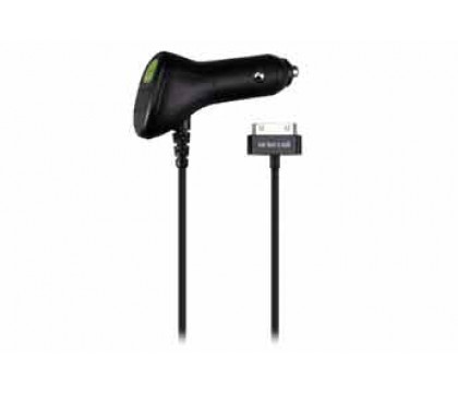 Enercell® 5V/1.5A 30-Pin and USB Black CAR CHARGER