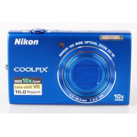 NIKON COOLPIX S6200 16MP BLUE DIGI CAM
