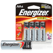 ENERGIZER MAX ALKALIN 4AA Batteries