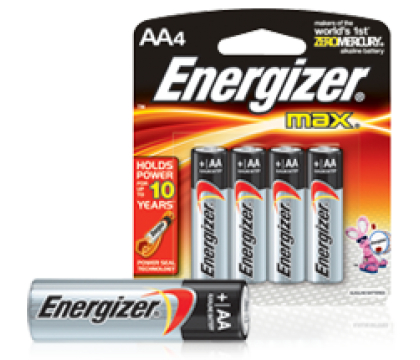 ENERGIZER MAX ALKALIN 4AA Batteries