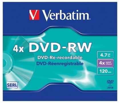Verbatim 4.7GB 4X DVD-RW