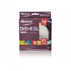 Memorex 8x Double-Layer DVD+R Spindle Box (10-Pack) 