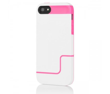 Incipio® iPhone 5 Hard Shell White / Hot Pink Case