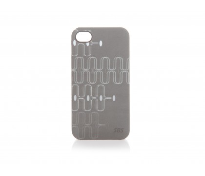 SBS Toon in plastic silver iPhone 4/4S Cover