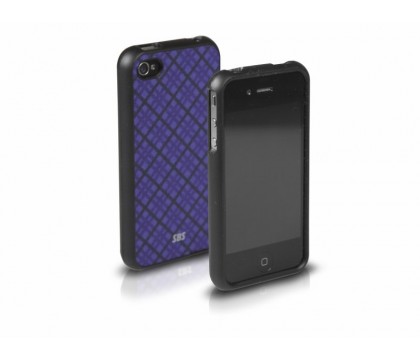 SBS PLASTIC & FABRIC IPHONE4/4S SHOW VIOLET CASE