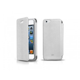 SBS IPHONE 5 LEATHER ULTRA SLIM WHITE CASE