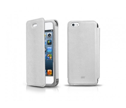 SBS IPHONE 5 LEATHER ULTRA SLIM WHITE CASE