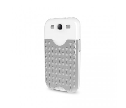 ILUV HARDSHELL WITH POCKET GALAXY S III WHT CASE