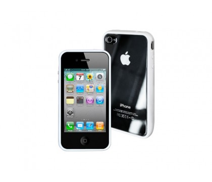 PURO IPHONE 4 CLEAR WHITE COVER