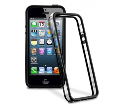 PURO IPHONE 5 BLACK/TRANSPARENT COVER