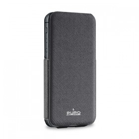 PURO IPHN 5 ECOLEATHER BLK COVER