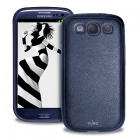 PURO GALAXY S 3 ECOLEATHER BLUE COVER