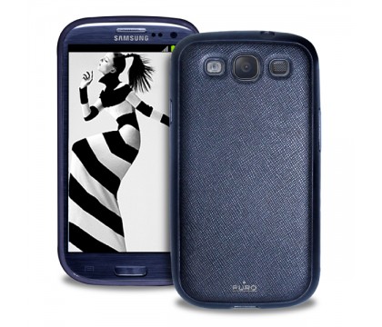 PURO GALAXY S 3 ECOLEATHER BLUE COVER