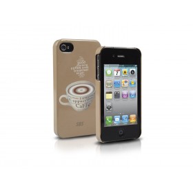 SBS IPHONE 4/4S GOLD COFFEE CASE
