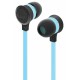 iLuv IEP335BBLN Neon Earphone with SpeakEZ Remote - Blue
