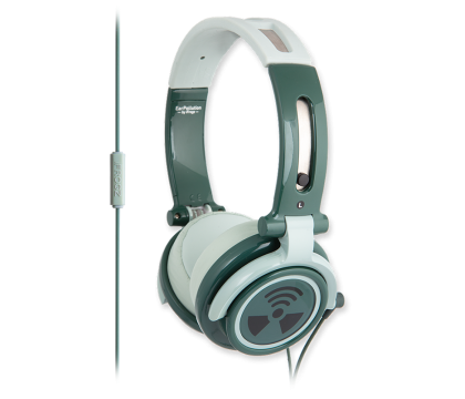 iFrogz CS40 - GREEN CHROMATONE MIC HEADPHONES