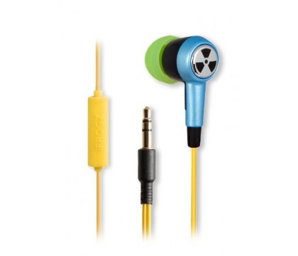 iFrogz EP-OZ-MIC-BLU-LIM OZONE MIC- BLUE/LIME EARBUDS