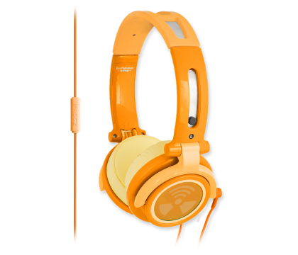 iFrogz CS40 - ORANGE CHROMATONE MIC HEADPHONES