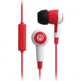iFrogz AUDIO AURORA MIC - RED EARBUDS