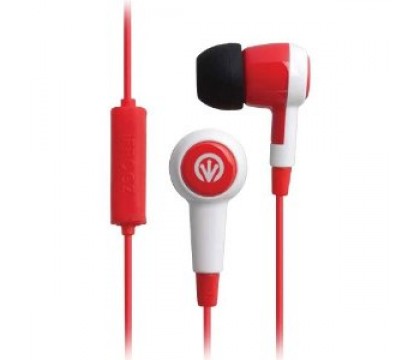 iFrogz AUDIO AURORA MIC - RED EARBUDS