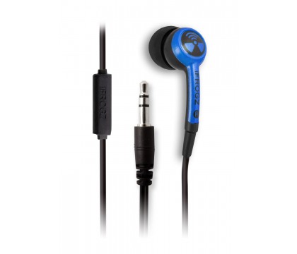 iFrogz EPD33 EarPollution Plugz Earbuds with Mic - Blue