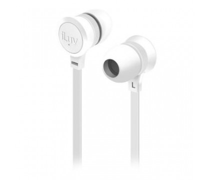 iLuv IEP334WHT Neon Sound Earphones - White