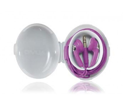 AUVIO® w/ Carrying Case Purple Earbuds