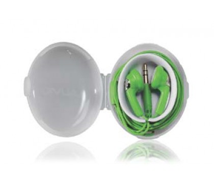 AUVIO® w/ Carrying Case Green Earbuds