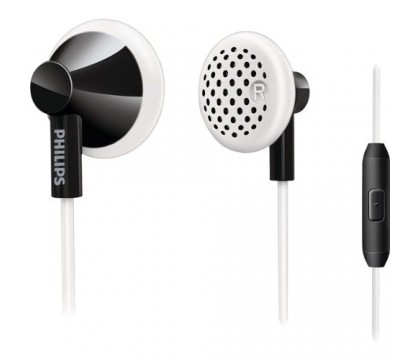 Philips SHE2105BW/28 In-Ear Earbuds with Mic Black/White