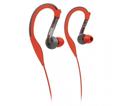 Philips ActionFit Earhook Red Earbuds