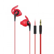 iLuv (FITACTRUNSRE) FitActive Run High Fidelity Stereo Sports Earphones-Red 