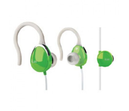 iLuv I203GRN Earbuds With Vertical Clip /Volume Green