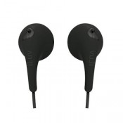 iLuv IEP205BLK Bubble Gum 2 Flexible, Jelly-Type Stereo Earphones - Black