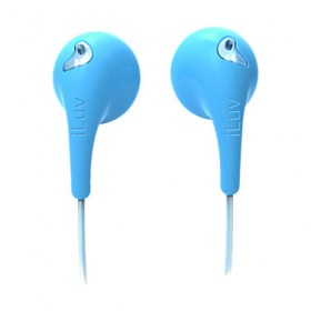 iLuv IEP205BLU Bubble Gum II Blue Earphones