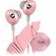 iLuv iEP311PNK The Bean In-Ear Stereo Earphone with Volume Control - Pink