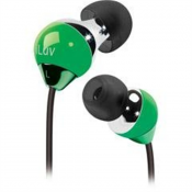 iLuv IEP312GRN Ergonomic Headphones