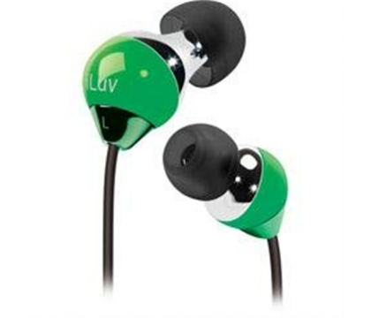 iLuv IEP312GRN Ergonomic Headphones