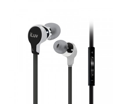 iLuv IEP317SIL Cortland Earphone with Apple RC, MIC - Silver