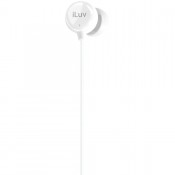 iLuv IEP320WHT Sweet Cotton Mini High-Fidelity Stereo Earphones - White