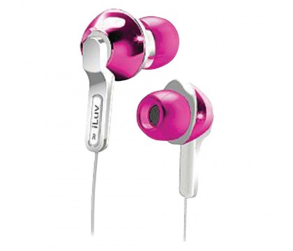 iLuv iEP322PNK City Lights In-Ear Earphones - Ultra Bass - Pink