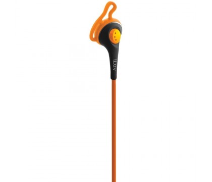 iLuv IEP414ORG FitAcctive High Fidelity Sports Earphones - Orange