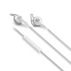 iLuv IEP415WHT Fit Active High Fidelity Sports Earphones with Speak EZ Remote for iPod/iPhone/iPad - White